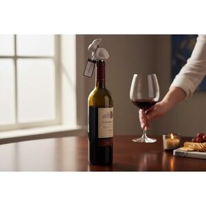 Threshold Wine Stopper Unisex OS White Brand New Bunny Porcelain Gold Tail